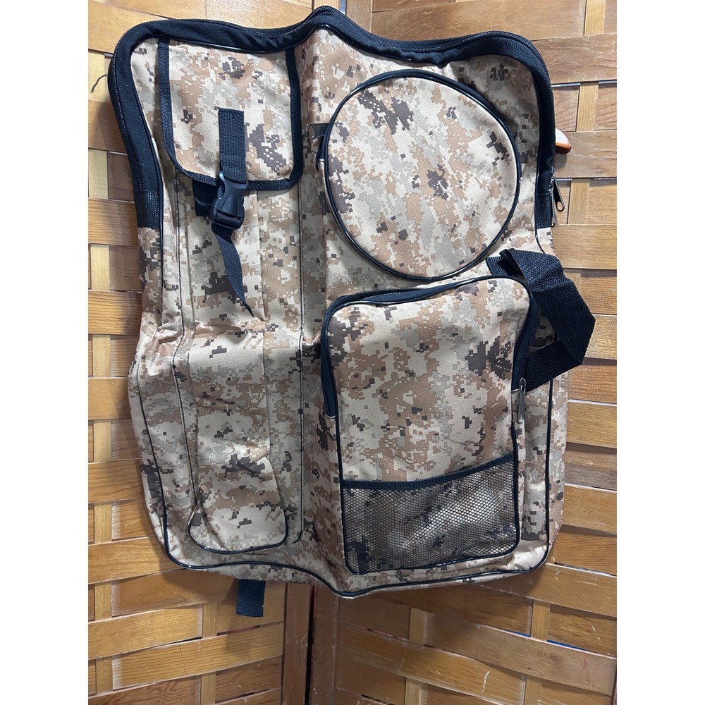 Camouflage Tactical Vest Backpack Bag Utility Pockets Gear Carrier sketch pad